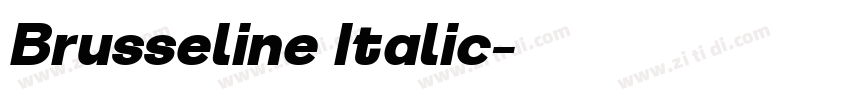 Brusseline Italic字体转换